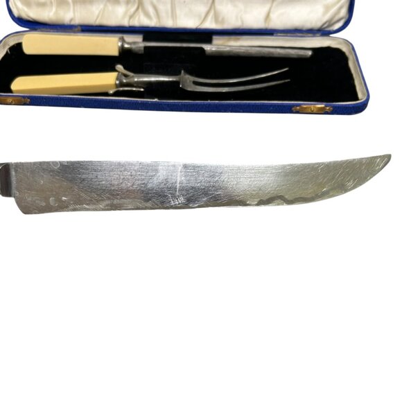 Vintage Wostenholm I*XL Cutlery Carving Set Bakelite Handles - Picture 6 of 14